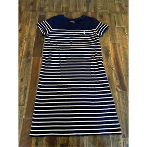 Polo Ralph Lauren striped mini dress size xs Tshirt dress pony logo